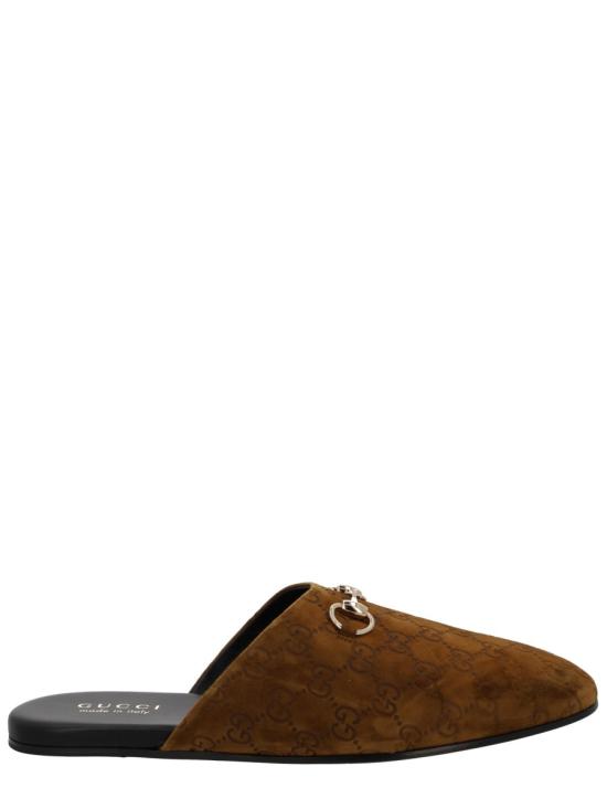 25FW 구찌 홀스빗 스웨이드 뮬 850140 AAFQV2118 BROWN - GUCCI