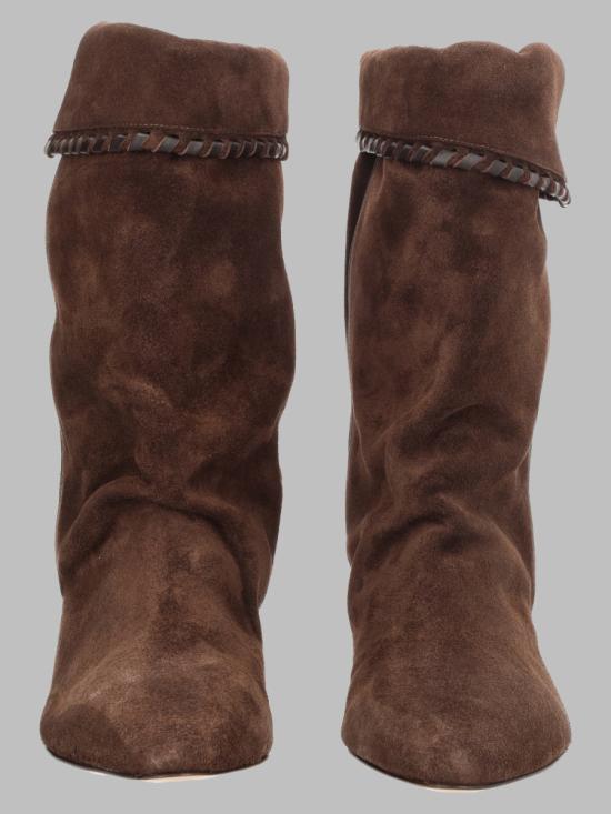 26FW 이자벨마랑 달비 드레이프 스웨이드 카프스킨 레더 부츠 BO0188FB C1A20S50CL BROWN