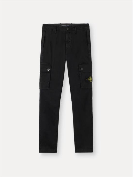 26FW 스톤 아일랜드 트레이닝/조거 팬츠 Pantalone Slim Modello Cargo Nero