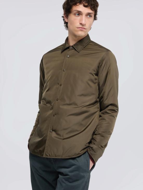 26FW 아스페시 셔츠 나일론 소재의 Imbottitura Light Militare 소재의 Camicia