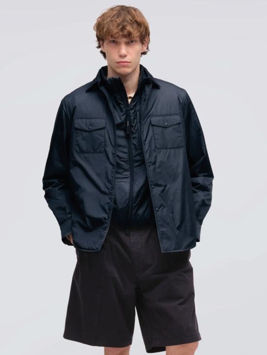 26FW 아스페시 셔츠 나일론 콘 임보티투라 블루(Nylon con Imbottitura Blu) 오버