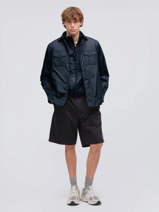 26FW 아스페시 셔츠 나일론 콘 임보티투라 블루(Nylon con Imbottitura Blu) 오버 - ASPESI