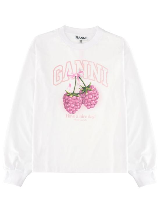 26SS 가니 폴로 티셔츠 A1050141 151 WHITE - GANNI
