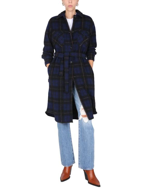  울리치 트렌치 코트 CFWWOS0043FR UT274930037 BLUE - WOOLRICH