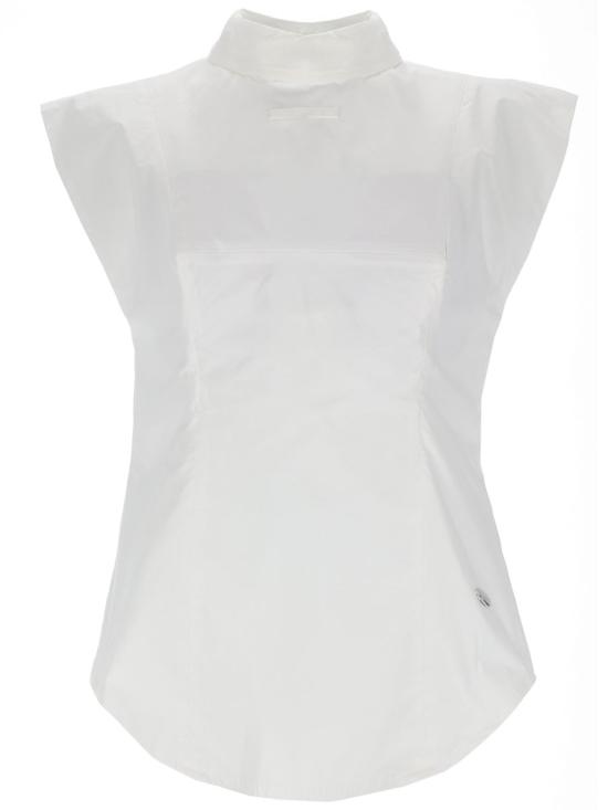 26SS 장 폴 고티에 민소매 티셔츠 ST047 C07101 WHITE