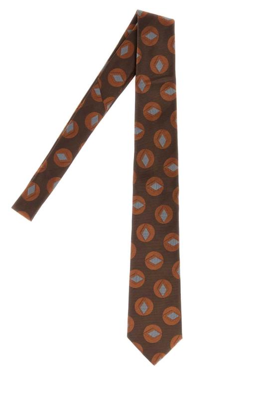 26FW 조르지오 아르마니 넥타이 GM000802TE22465 F6019 BROWN - GIORGIO ARMANI