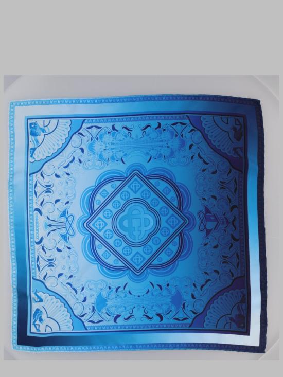 26FW 카사블랑카 머플러/스카프 A PF26 ACC 053 02EGYPTIANRUG BLUE