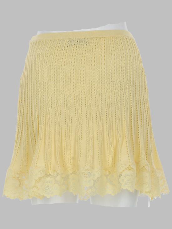 26SS 셀프 포트레이트 스커트 SS26 049SK Y YELLOW - SELF PORTRAIT