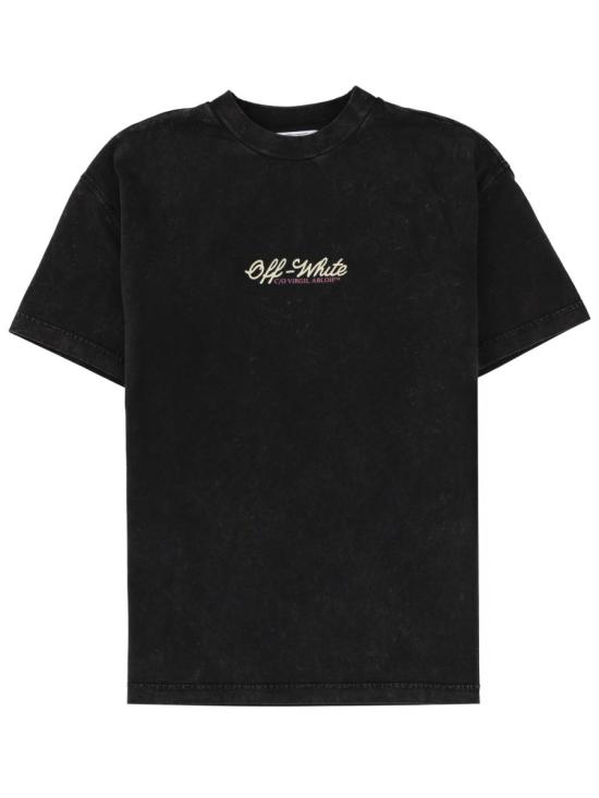 26SS 오프화이트 폴로 티셔츠 2AA089 S26JER008W028 BLACK