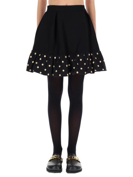 25FW 모스키노 스커트 01115437 1555 BLACK - MOSCHINO