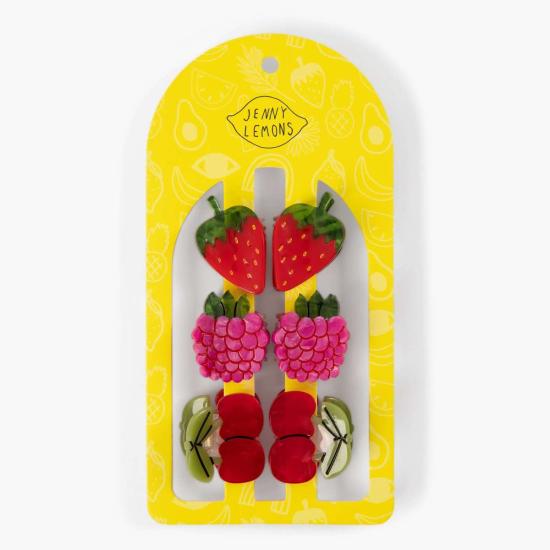  Jenny Lemons 헤어 액세서리 제니 레몬 마이크로 베리 바스켓 헤어 클립 세트 - OTHER BRANDS