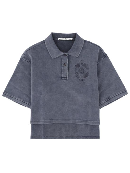 26SS 알렉산더 왕 폴로 티셔츠 1CC2261230 421B BLUE