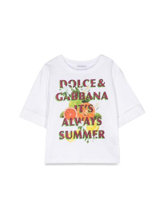  돌체앤가바나 탑 L5JTMVK G7L7YW0800 WHITE