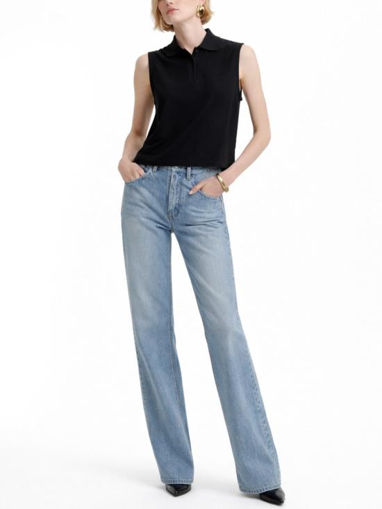 26SS 생로랑 폴로 티셔츠 862601 Y37ZE1000 BLACK - SAINT LAURENT