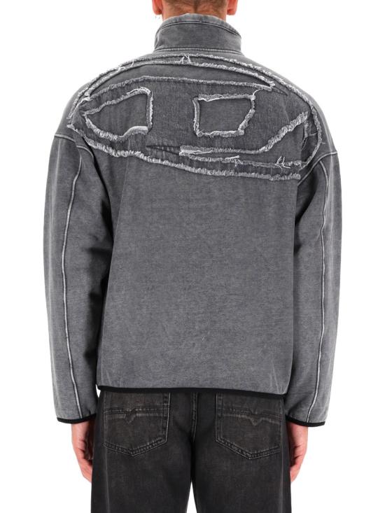 25FW 디젤 S-바티 뉴 집업 스웨트셔츠 A19407 0AJFN02A GRAY - DIESEL