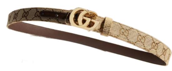26FW 구찌 리버시블 컷 GG 마몬트 벨트 A006M2 FAF7J9651 VINTAG SAND DK BROWN - GUCCI