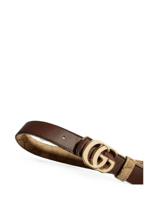 26FW 구찌 리버시블 컷 GG 마몬트 벨트 A006M2 FAF7J9651 VINTAG SAND DK BROWN - GUCCI