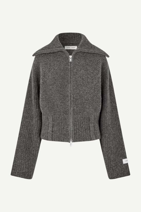  SAMSOE 가디건 삼소 사미라 지퍼  다크 그레이 - OTHER BRANDS