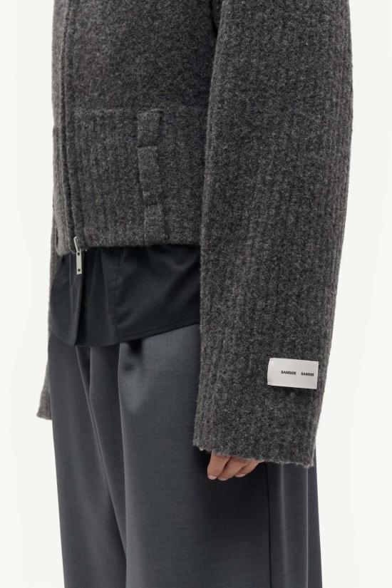  SAMSOE 가디건 삼소 사미라 지퍼  다크 그레이 - OTHER BRANDS