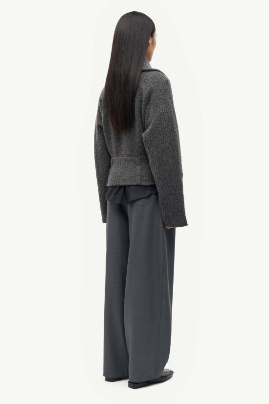  SAMSOE 가디건 삼소 사미라 지퍼  다크 그레이 - OTHER BRANDS