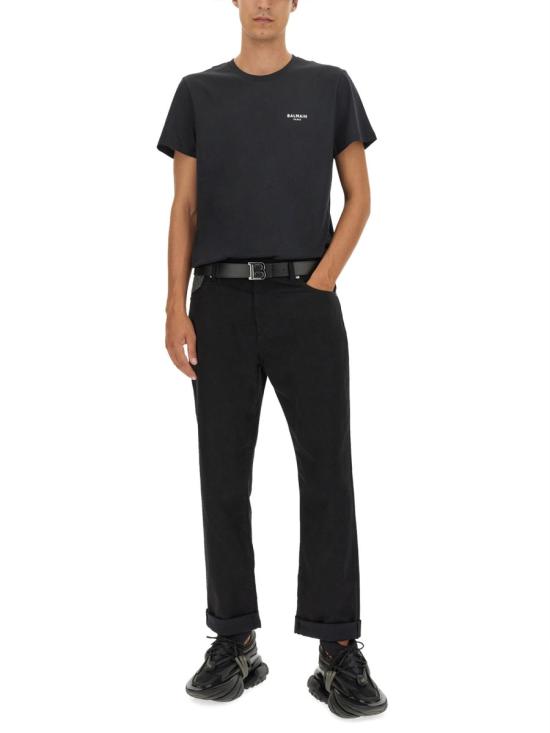  발망 데님 팬츠 BH0MI044 DD76EHV BLACK - BALMAIN