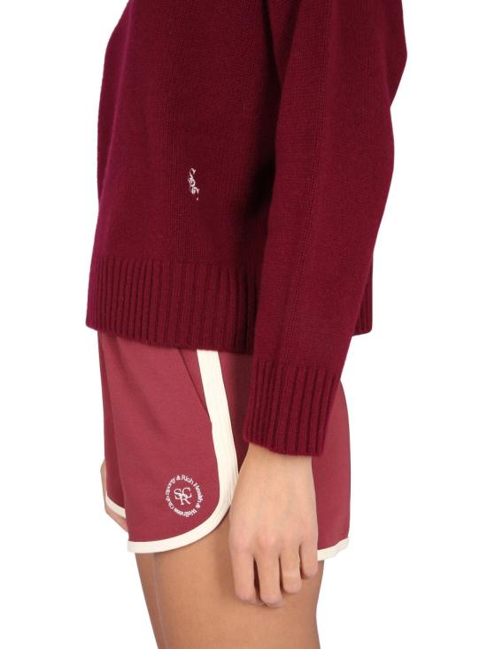  스포티앤리치 스웨터 TN751ME MERLOT PURPLE - SPORTY & RICH