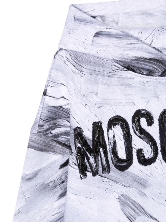  모스키노 긴팔 티셔츠 HUF05CK LCA2310101 WHITE - MOSCHINO