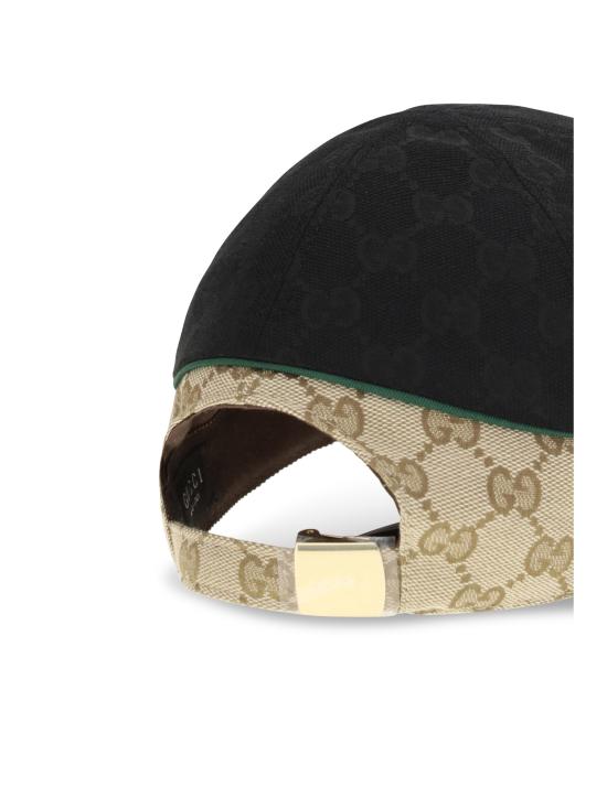 26FW 구찌 GG 코튼 캔버스 베이스볼 캡 A001I24HBK3 BLACK - GUCCI