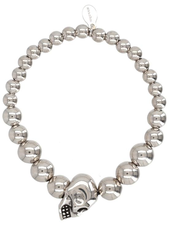 26SS 알렉산더 맥퀸 브레이슬릿 858374 J160Y0446 SILVER