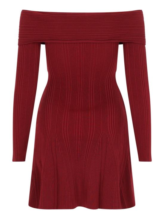 26SS 셀프 포트레이트 원피스 RS26 011SA BU BURGUNDY - SELF PORTRAIT