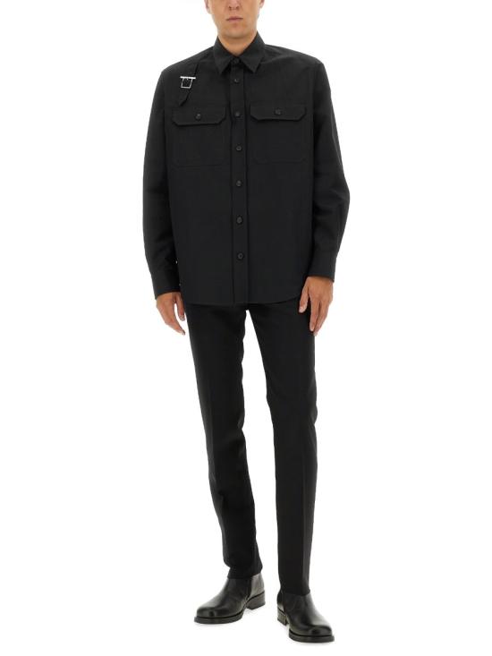 25FW 알렉산더 맥퀸 팬츠 850534 QVAAA1000 BLACK - ALEXANDER MCQUEEN