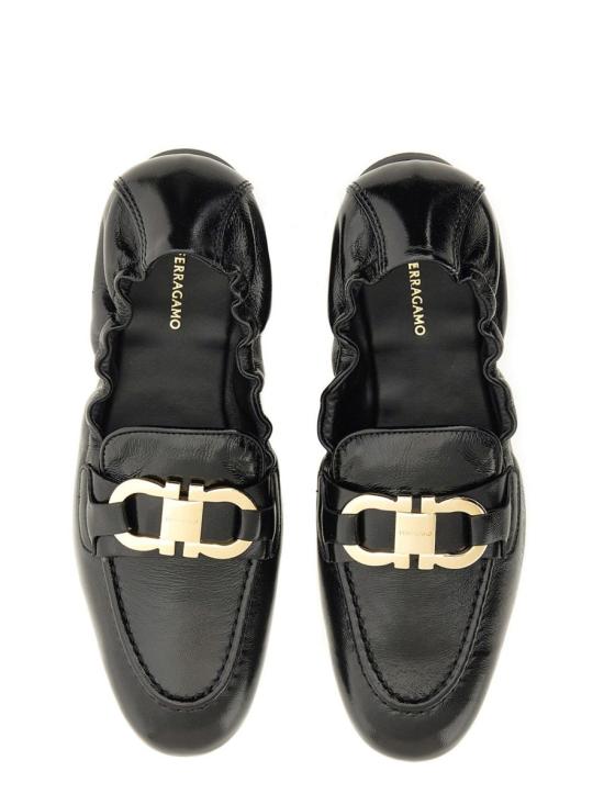 26SS 살바토레 페라가모 플랫 슈즈 779660 01J573001 BLACK - SALVATORE FERRAGAMO