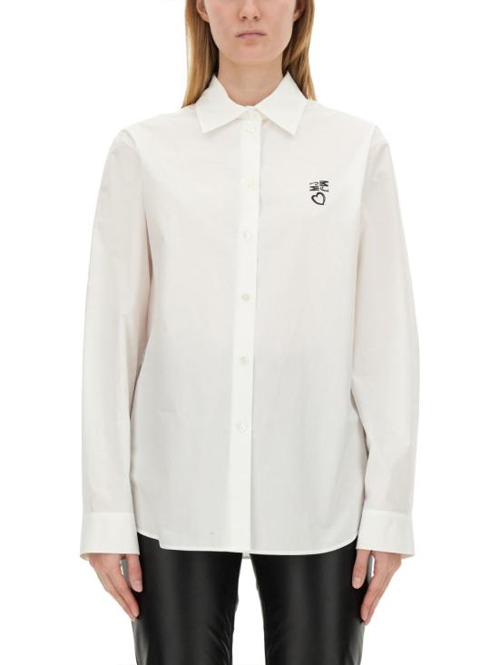  모스키노 셔츠 02168231 1001 WHITE - MOSCHINO