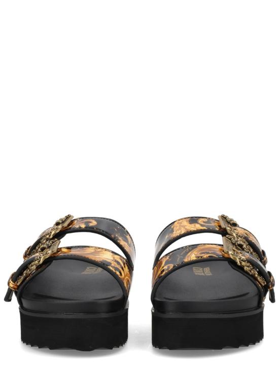 26SS 베르사체 바로크 버클 아리조나 샌들 80VA3SM1 ZS366G89 BLACK