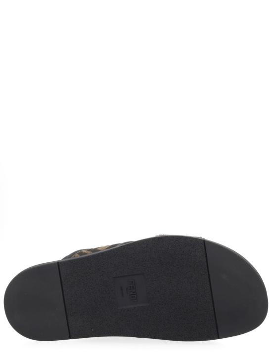 26SS 펜디 패브릭 슬라이드 7X1548 AJZEF0R7R BROWN - FENDI