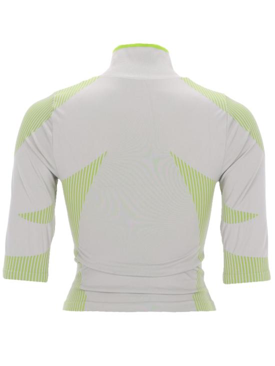 26SS 카사블랑카 폴로 티셔츠 W SP26 ACT 056 01GREY LIME GRAY - CASABLANCA