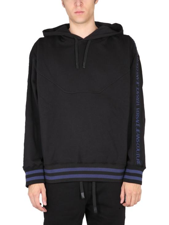  베르사체 후드 티셔츠 73GAI317 F0002899 BLACK