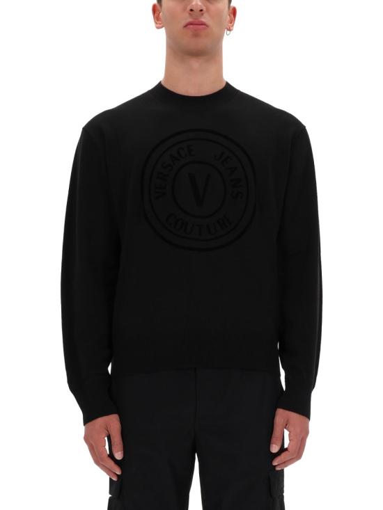 25FW 베르사체 스웨터 79GAFM15 CMN06899 BLACK - VERSACE