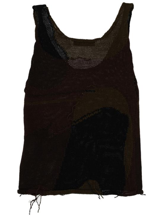 26SS 아워레가시 폴로 티셔츠 W2263SO CAMOCOTTONRAFIA BROWN - OUR LEGACY