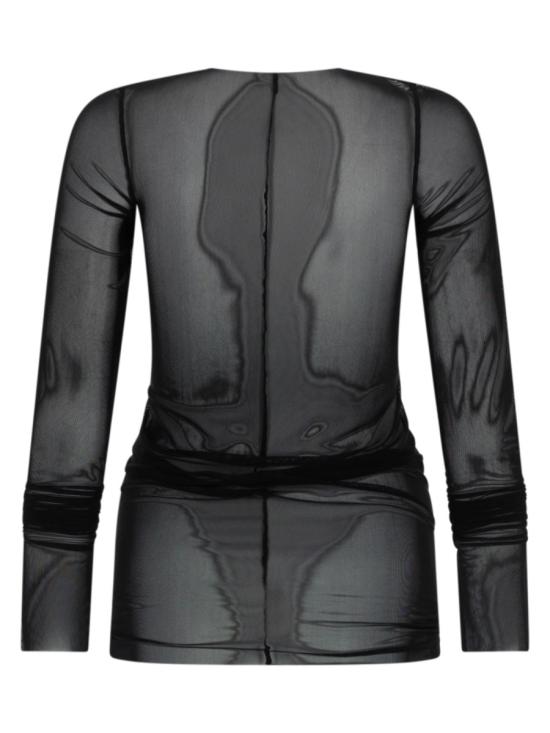 26SS 릭 오웬스 폴로 티셔츠 LI01F7202 TUS09 BLACK - RICK OWENS