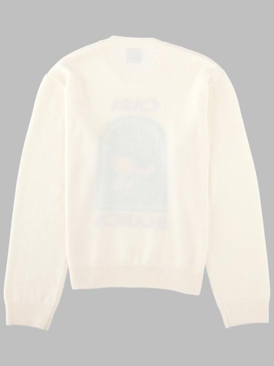 26FW 카사블랑카 스웨터 M PF26 KW 1431 01PYRAMIDABDUCTION WHITE - CASABLANCA