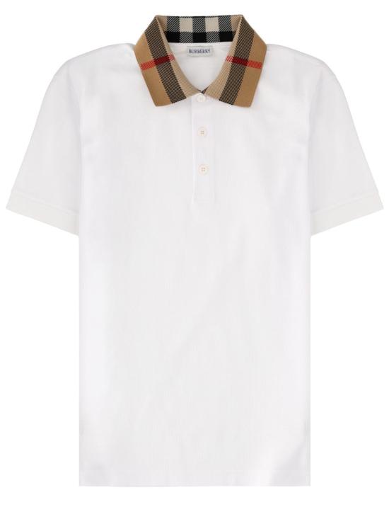 26SS 버버리 코튼 폴로 셔츠 8071621 A1464 WHITE - BURBERRY