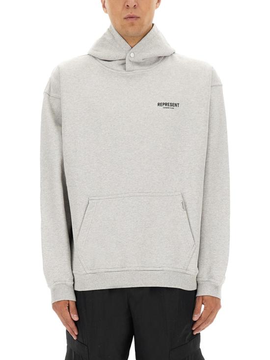 26SS 리프레젠트 후드 티셔츠 OCM41113 158 GRAY - REPRESENT