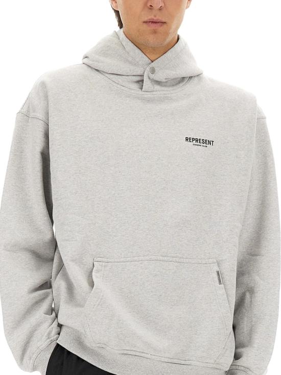26SS 리프레젠트 후드 티셔츠 OCM41113 158 GRAY - REPRESENT
