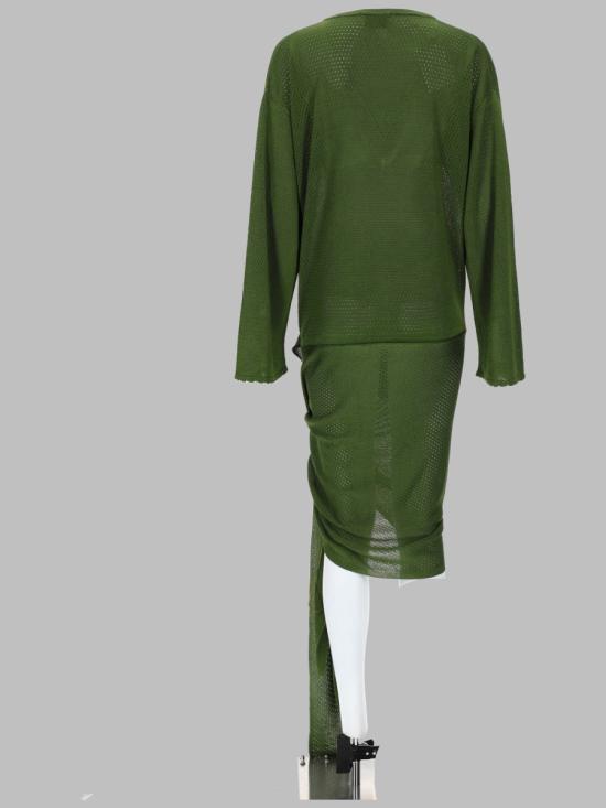 26SS 디 아티코 원피스 260WCA00418 KVV092AA129 GREEN - THE ATTICO