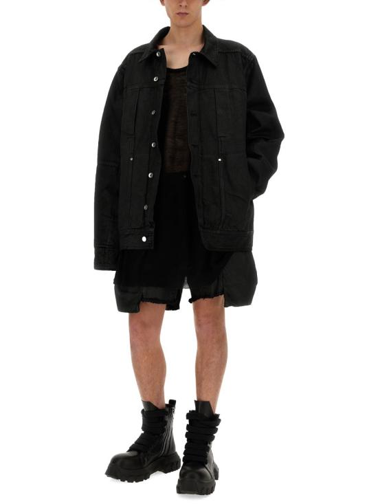  릭 오웬스 민소매 티셔츠 RR01D3662 KM09 BLACK - RICK OWENS