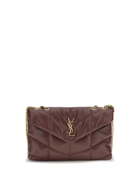 26FW 생로랑 토이 푸퍼 램스킨 숄더백 7593371EL07 BROWN - SAINT LAURENT