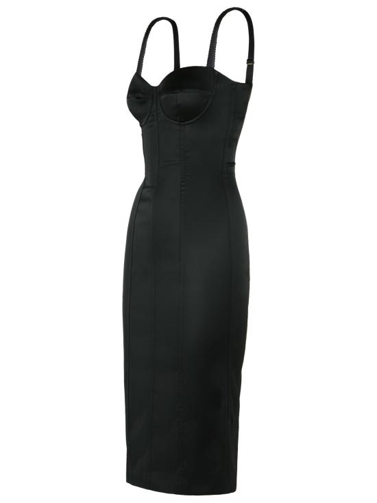 26FW 돌체앤가바나 미디 원피스 F60DGT FURHMN0000 Black - DOLCE & GABBANA
