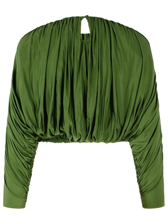 26FW 셀프 포트레이트 블라우스 AW26 009TA GOLIVE Green - SELF PORTRAIT