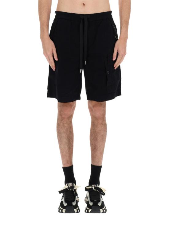 26SS 돌체앤가바나 숏팬츠 GP1C5T HUMS8N0000 BLACK - DOLCE & GABBANA